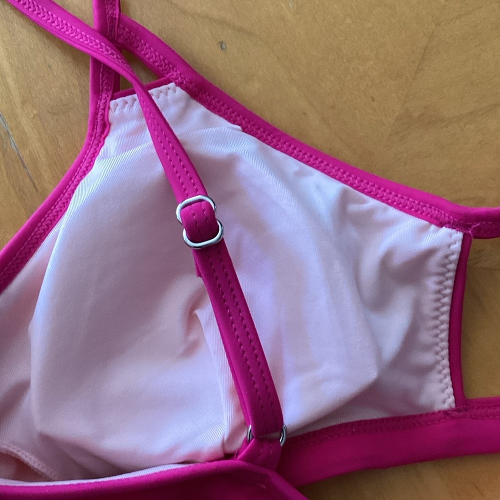 Cupshe Vibrant Hot Pink Cutout Bikini Top - Picture 4 of 5